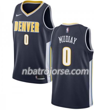 Män Denver Nuggets Tröja Emmanuel Mudiay 0 Nike 2017-18 Navy Swingman